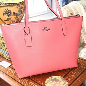 Coach peach coral handbag